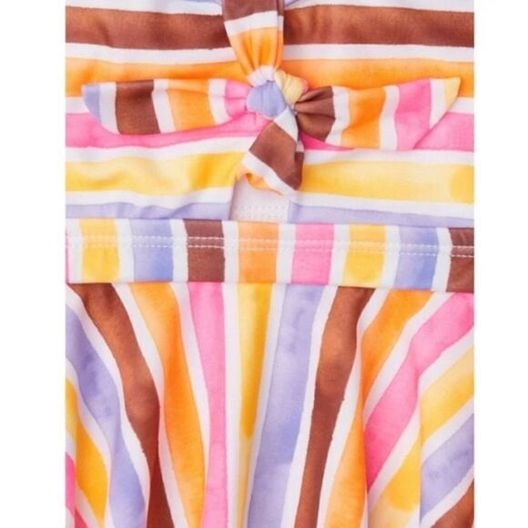 Girls Mermaid Bikini & Striped Tankini Swimsuit Bathing Suit 2-Pack Size XL - Picture 12 of 12